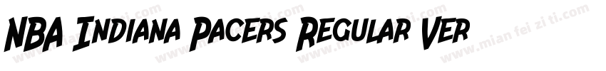 NBA Indiana Pacers Regular Version字体转换